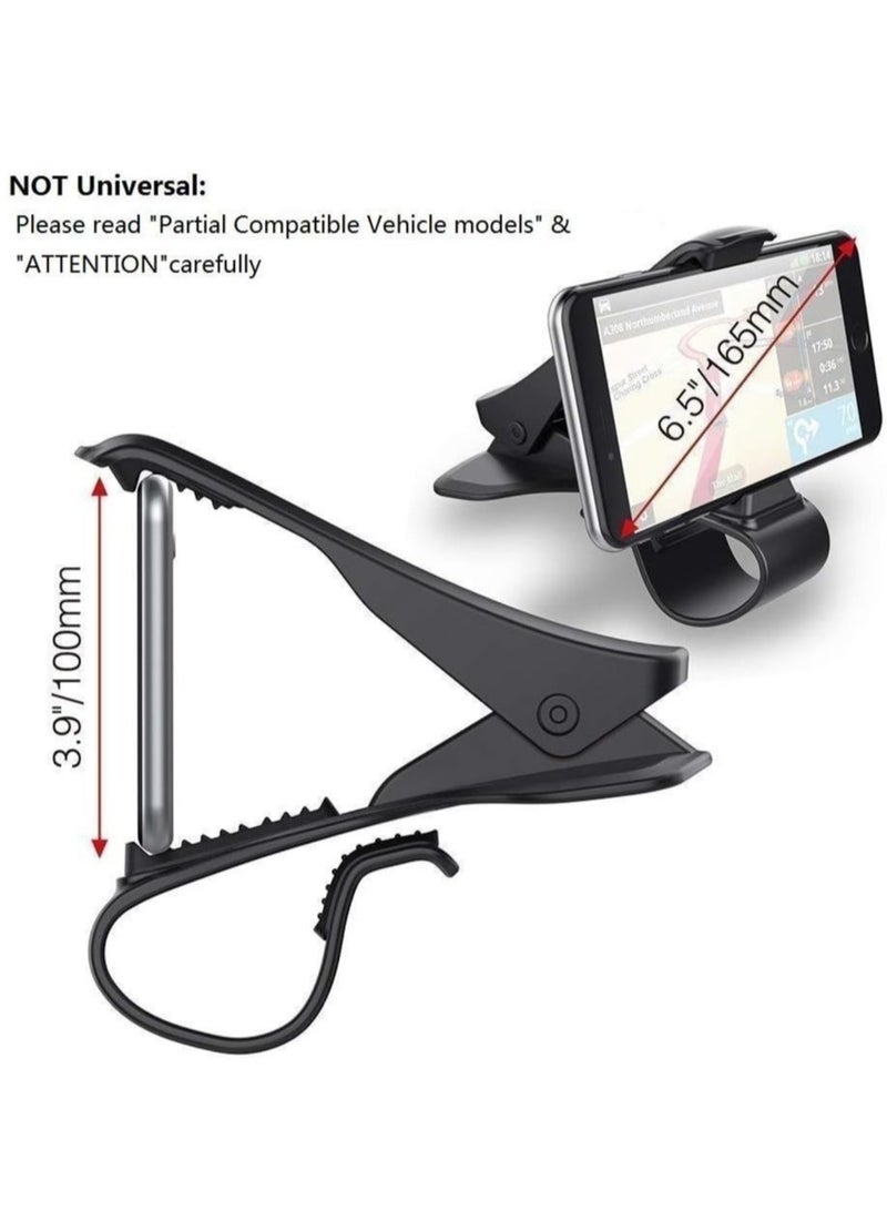 ELTRAZONE Car Phone Holder Dashboard Cellphone Mount Mobile Clip Stand HUD Non-Slip Cell Phone Holder Design for Smart phone(3.0-6.5inch) - Image 4