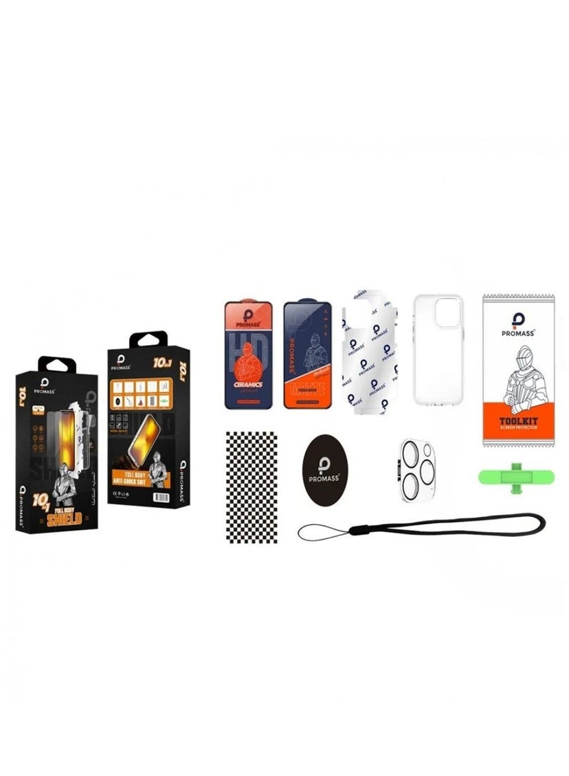 PROMASS The strongest package - full protection package for iPhone 11 Pro (10 in 1) - Image 2