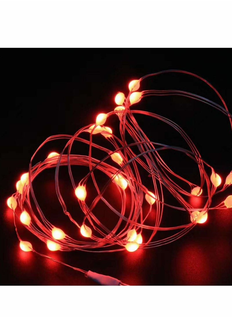 Generic - LEDs String Lights USB Fairy Lamp Colorful Decorative Hanging Lights Garden Patio Landscape Light Backyard Lighting for Wedding Party Outdoor Decor With Remote Control - Image 1
