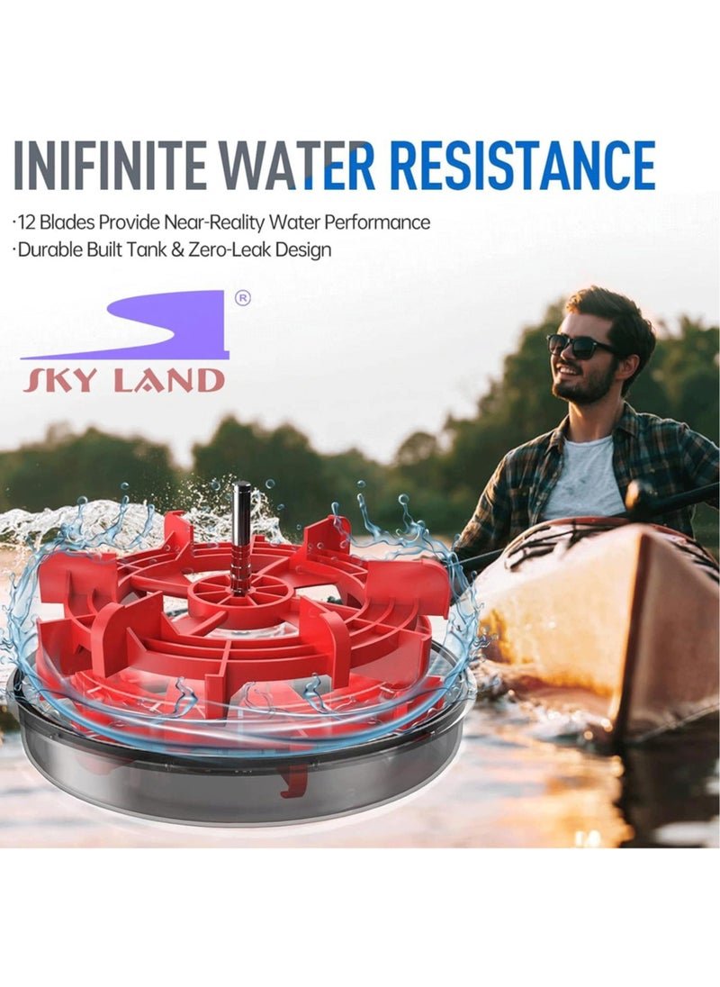 Foldable Water Rowing Machine for Home Use GM-8147 with 136Kg Weight Capacity with Bluetooth Function and iPad Holder