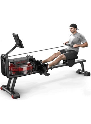 Foldable Water Rowing Machine for Home Use GM-8147 with 136Kg Weight Capacity with Bluetooth Function and iPad Holder - pzsku/Z7C31B80F5BFA32FFFC4CZ/45/_/1738931101/bfbaf3f0-07a3-4427-be73-e5216b69f9c5