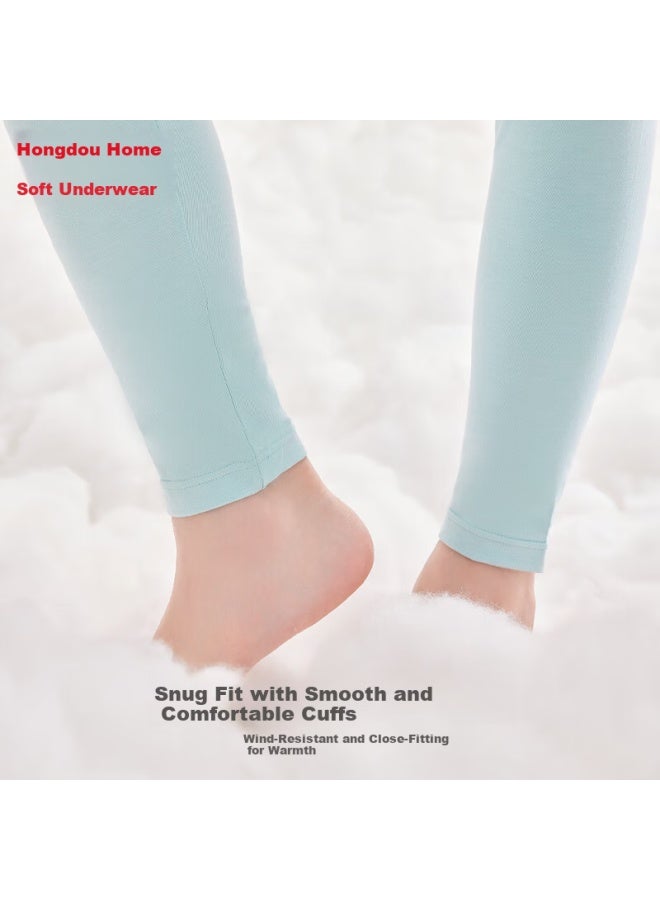 HOdo Home Hodohome Boys' Autumn Cotton Coolmax Thermal Underwear Set, Class A Soft Cotton Long Johns, Blue, Size 110 - Image 3