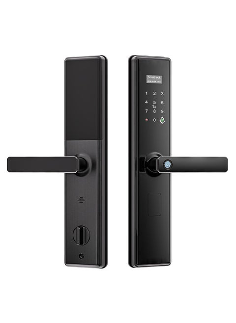 Smart Lock ,Fingerprint Door Lock ,WiFi Door Lock With 6068 Mortise, Tuya App Control,Color black, Model S05black