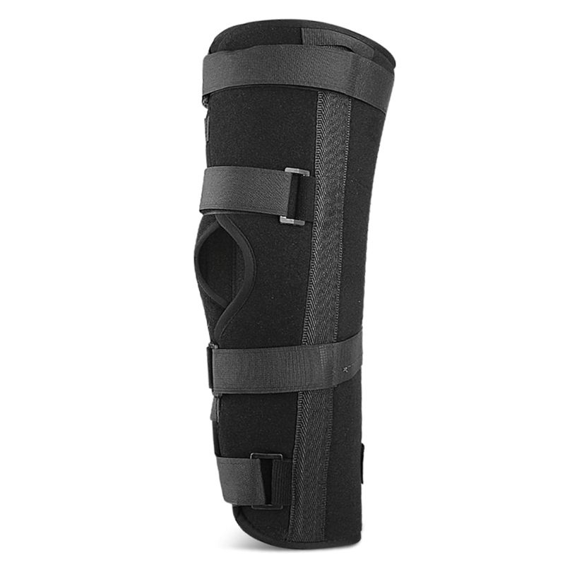 Aluminum Alloy Full Leg Knee Fixation Brace, Knee Injury Rehabilitation Straight Leg Splint S - Image 1