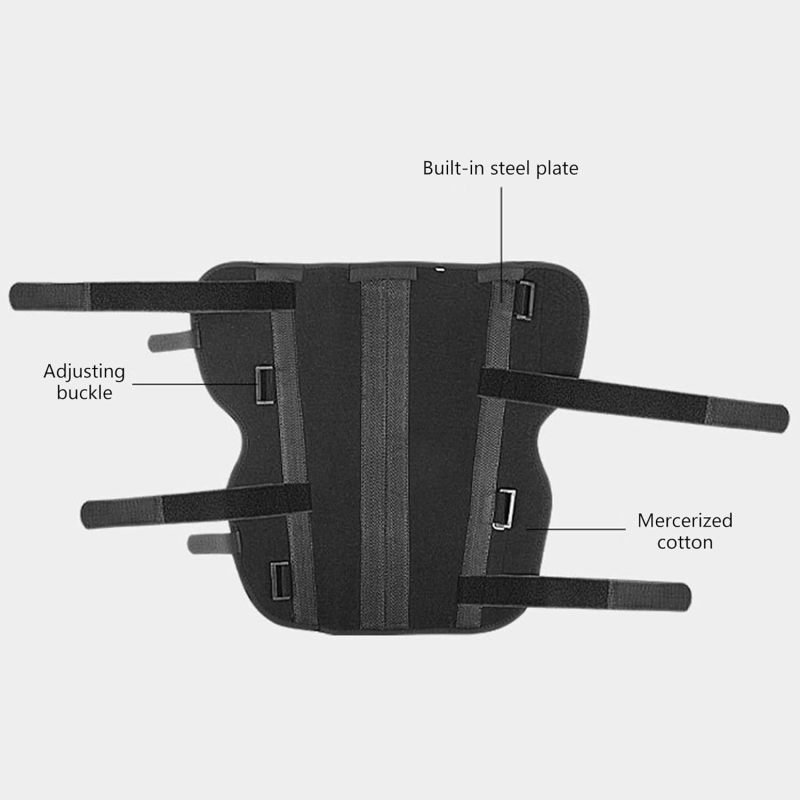 Aluminum Alloy Full Leg Knee Fixation Brace, Knee Injury Rehabilitation Straight Leg Splint S - Image 5