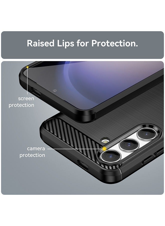 X-level Samsung Galaxy S24 Plus 5G Case Cover with Soft TPU Carbon Fiber Texture Anti-Scratch Shockproof Slim Anti-Drop Bumper Back Cover Comfortable Touch shell Phone Accessory for Samsung Galaxy S24+ - Image 3