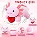Motionchic 4 Pcs Valentines Day Love Stuffed Plush Gift Cute Axolotl Stuffed Plush Animal Love Toys with Holding Heart Sweet Romantic Valentines Hugging Gift for Couples Wife Husband - Image 4
