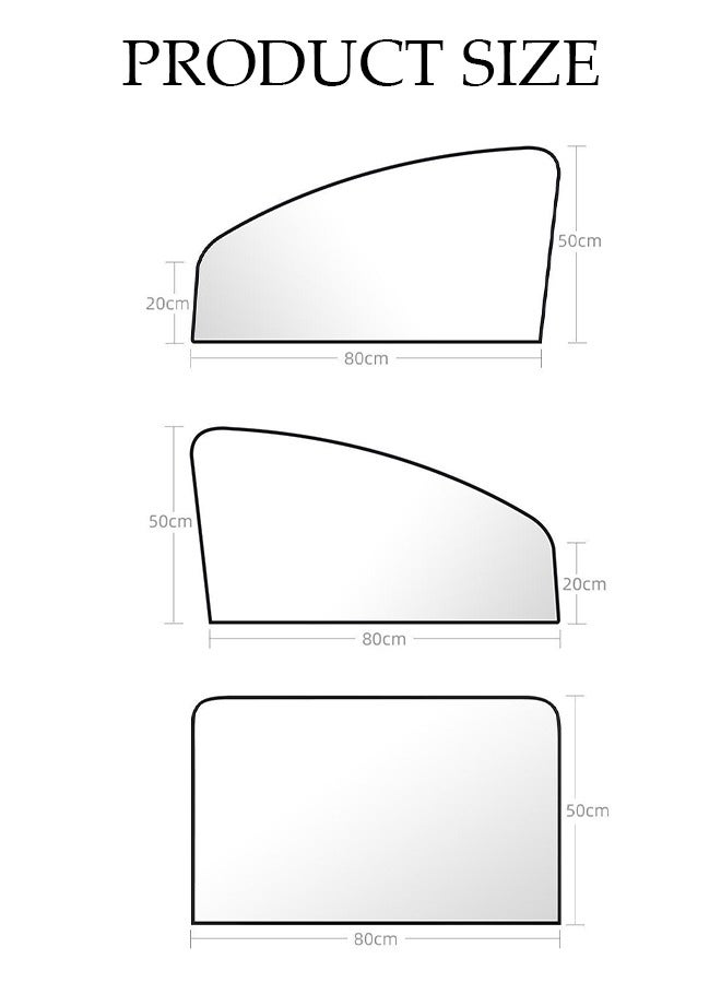 DUNISO 4PCS Car Window Sun Shades,Strong-Light Blocking&UV Protection Privacy Shades,Universal Essential Interior Accessories for Most Cars,Car Camping and Napping Curtains for Most Cars, Vhicles, SUV  - Image 4