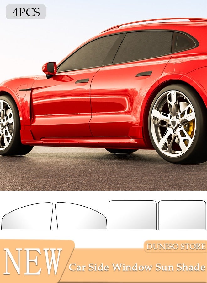 DUNISO 4PCS Car Window Sun Shades,Strong-Light Blocking&UV Protection Privacy Shades,Universal Essential Interior Accessories for Most Cars,Car Camping and Napping Curtains for Most Cars, Vhicles, SUV  - Image 1