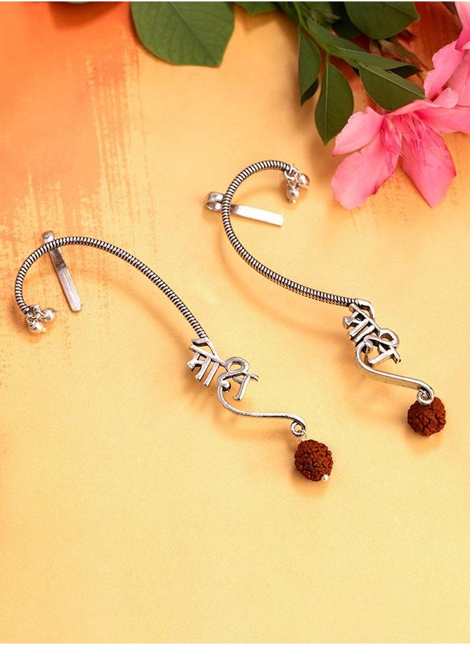 VOYLLA Aham Brahmasmi Moksh Ear Cuff Earrings  - Image 1