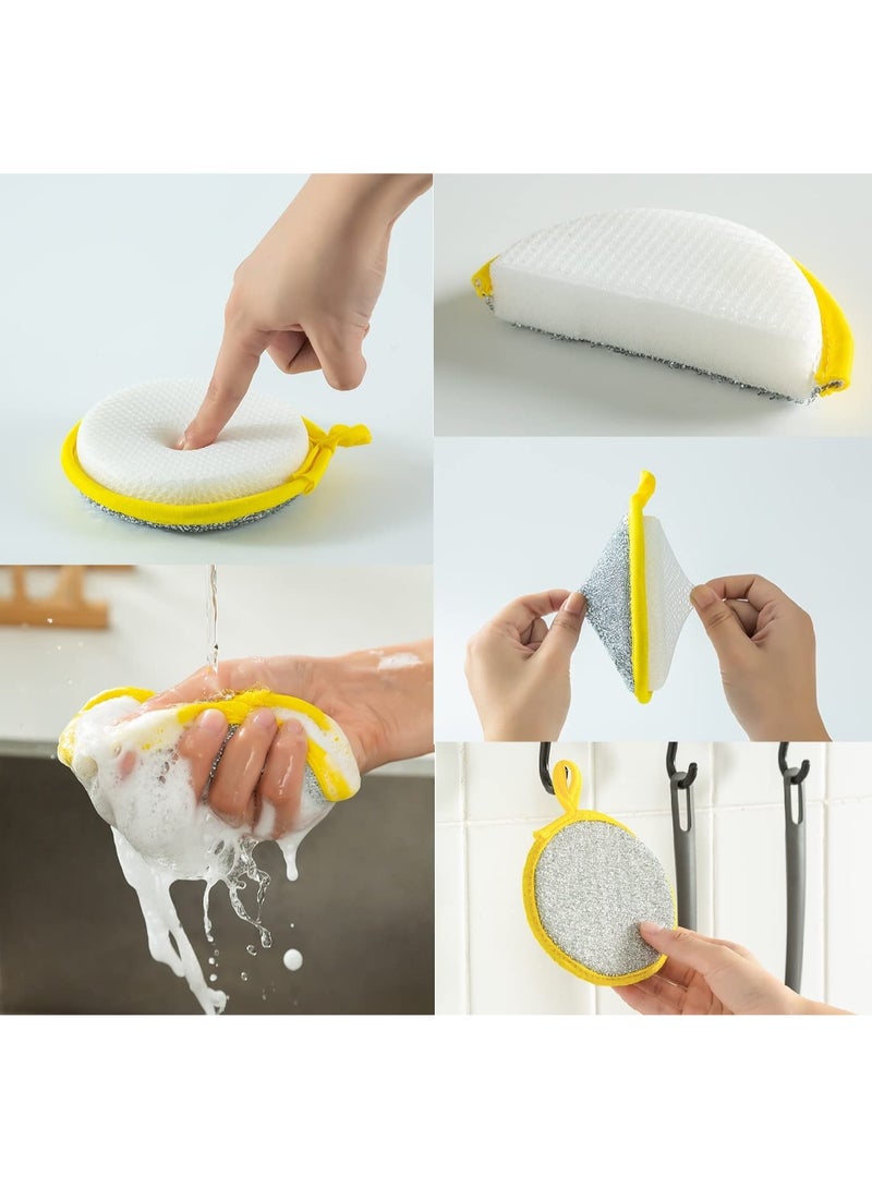10 PCS  Dishwashing Sponge, Double-Sided Kitchen Sponge for Easy Cleaning of Dishes, Pots, Pans & Sinks - Image 2