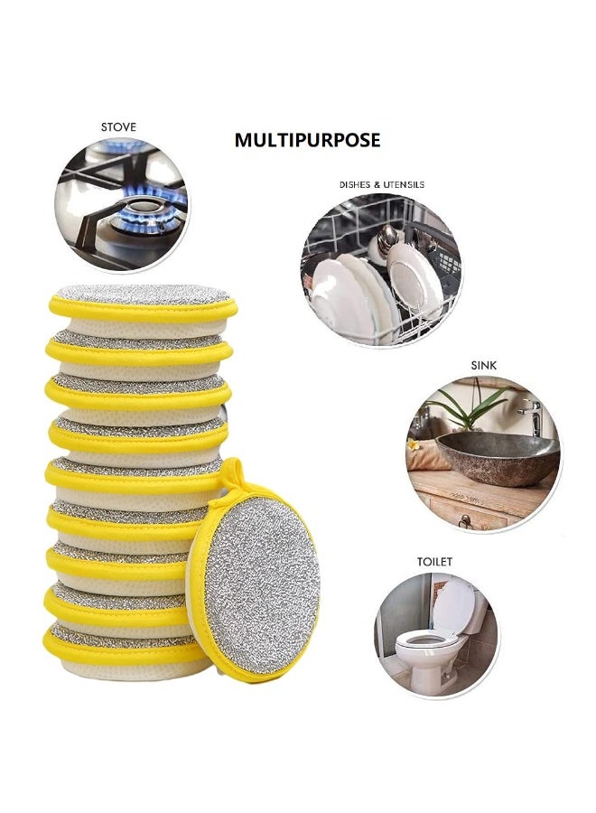 10 PCS  Dishwashing Sponge, Double-Sided Kitchen Sponge for Easy Cleaning of Dishes, Pots, Pans & Sinks - Image 3