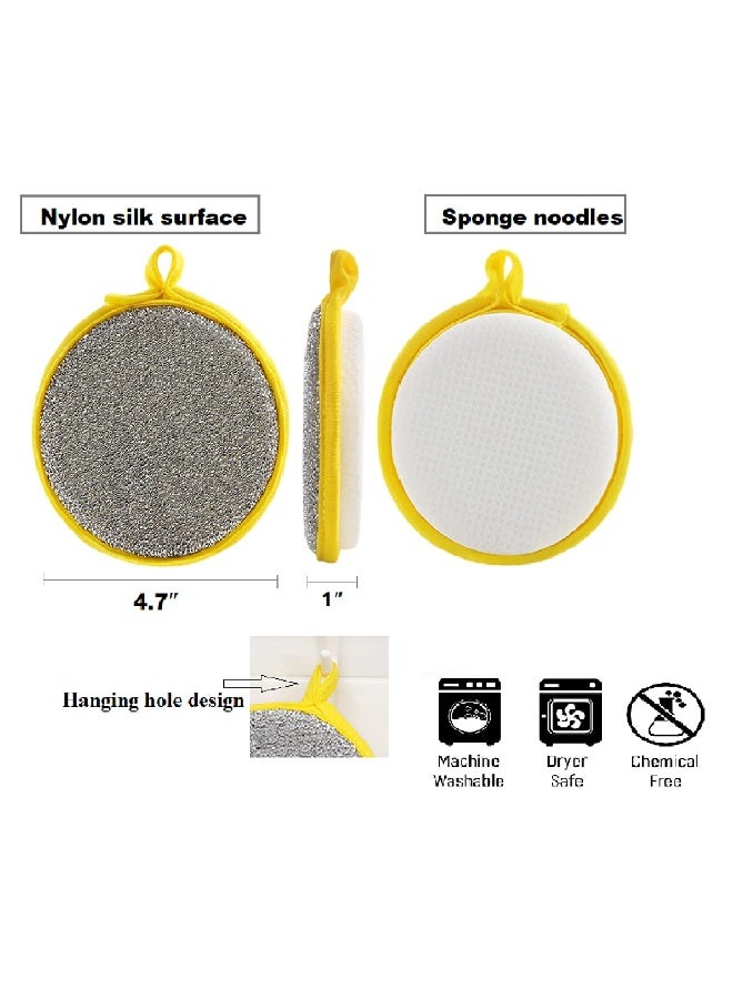 10 PCS  Dishwashing Sponge, Double-Sided Kitchen Sponge for Easy Cleaning of Dishes, Pots, Pans & Sinks - Image 4