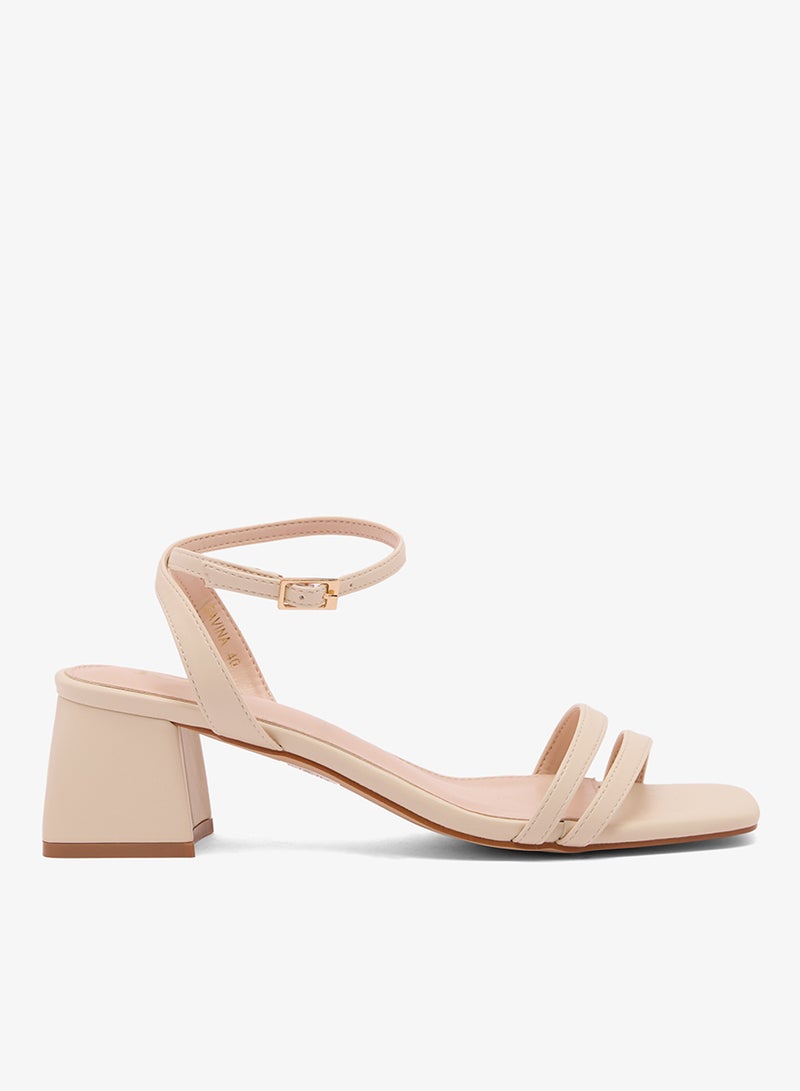 ريد صنادل بكعب وحزام للكاحل - Image 1