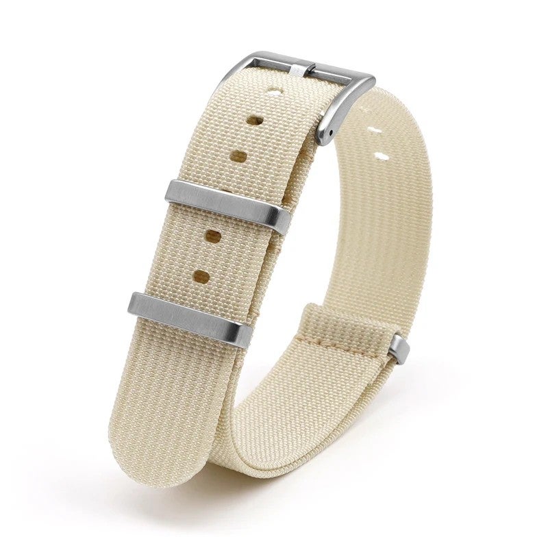 Bluejw Fast Shipping 100% Nylon Watch Strap – Replace Your Watch Band with Durable Seat Belt Canvas Ribbed Striped Strap for 18mm 20mm 22mm 24mm Watches - Image 1