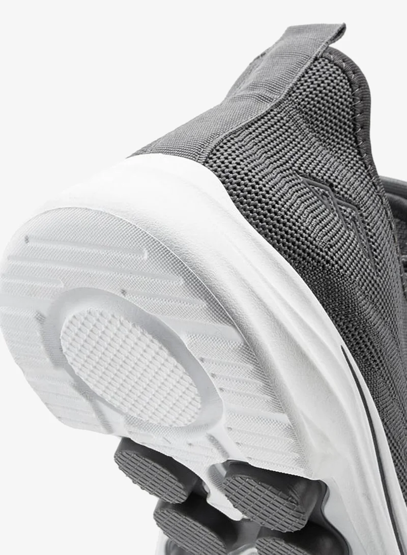 Oaklan by Shoexpress GREY Mesh Detail Lace-Up Sports Shoes for Men | Best Price UAE