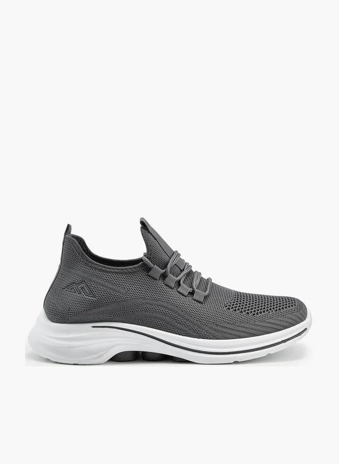 Mesh Detail Lace-Up Sports Shoes