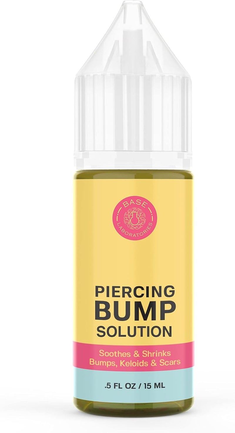 BASE LABORATORIES Base Labs Piercing Bump Solution - Keloid Shrinking Drops for Ear & Nose with Essential Oils - 15ml - Image 1