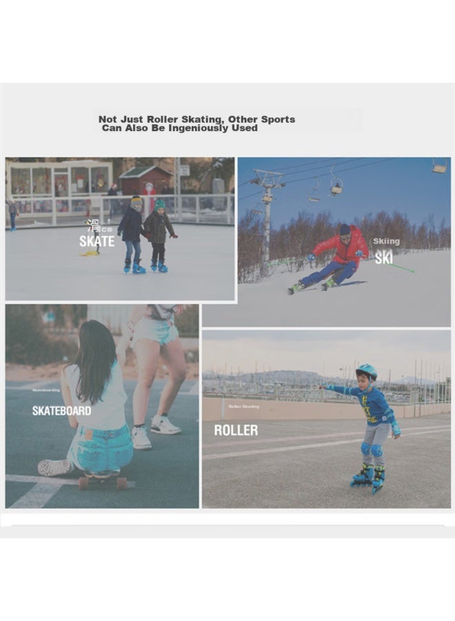 M-cro Children's Roller Skating Hip Protection Anti-fall Pants, Skateboard And Ice Skating Sports Hip Guard, Blue, Size S - Image 5