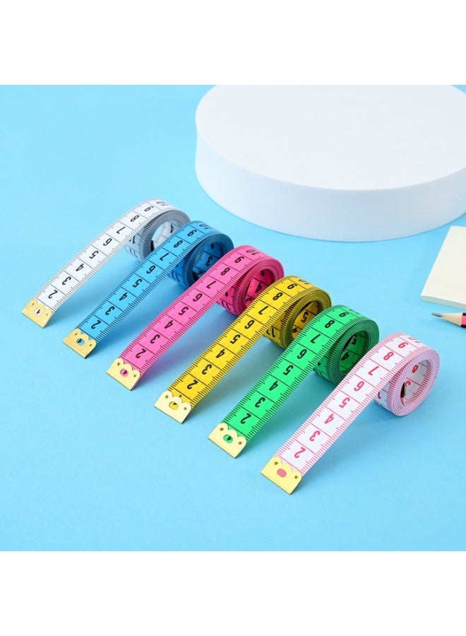 Soft Tape Measure 150cm Double-Sided Retractable Measuring Tape for Body, Sewing, Tailoring & Fitness, Flexible Fiberglass Ruler 1.5m, Assorted Colour - Image 5