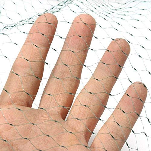 Moira 100 sqft Anti Bird Net Thin Green Plastic Net with 30 pcs Self Locking Clips (10X10) - Image 3
