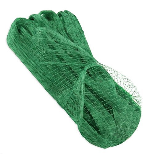 Moira 100 sqft Anti Bird Net Thin Green Plastic Net with 30 pcs Self Locking Clips (10X10) - Image 1