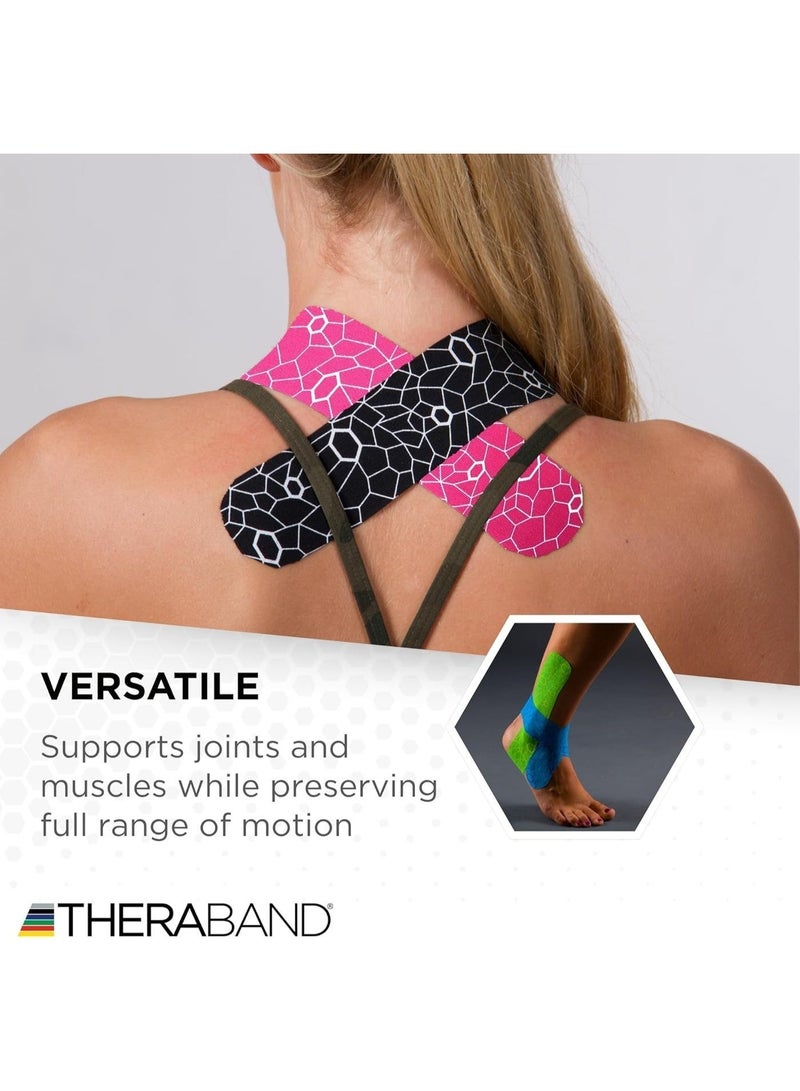 ثيرا باند لاصق "ثيراباند كينيسيولوجي" (Theraband Kinesiology Tape)، وهو شريط طبي رياضي يستخدم لدعم العضلات والمفاصل وتخفيف الألم وعلاج الإصابات الرياضية - Image 2