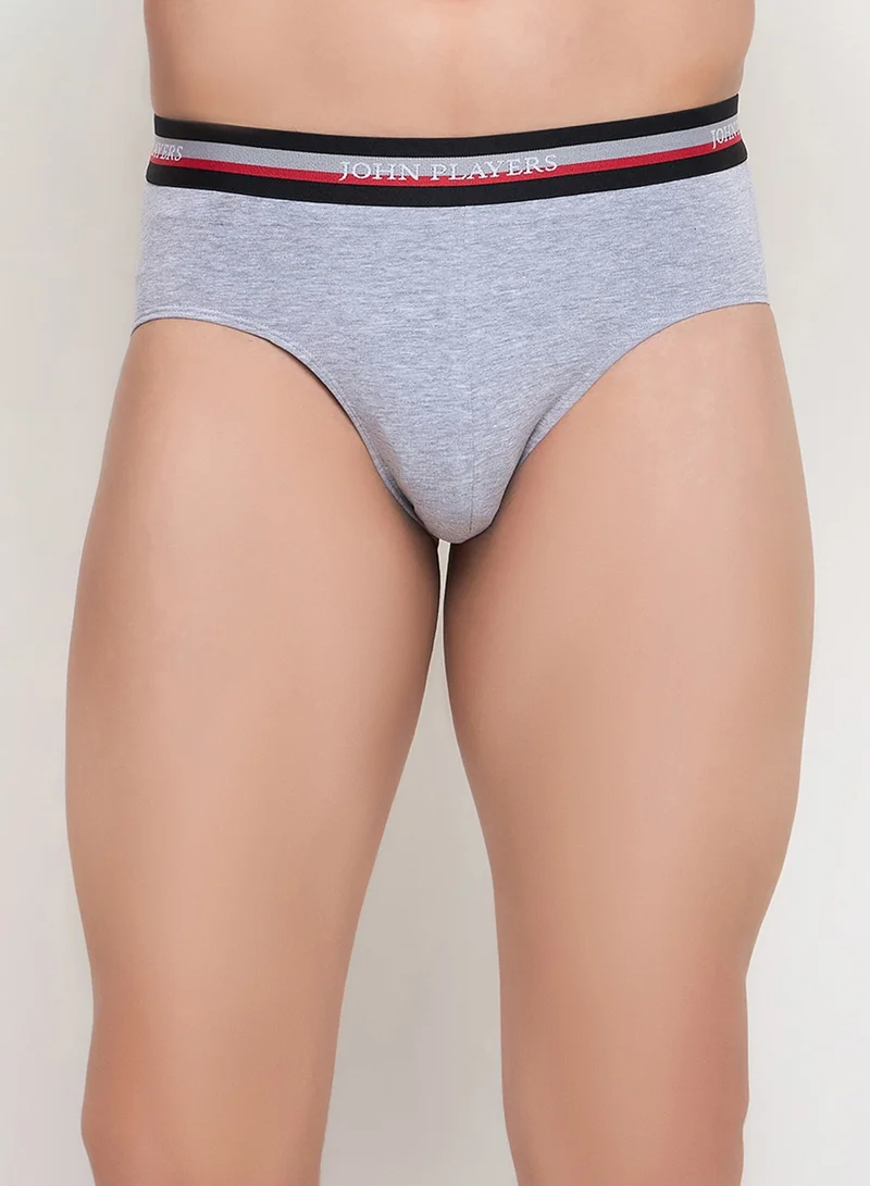 John Players John Players Pack of 2 Classic Cotton Briefs in Grey