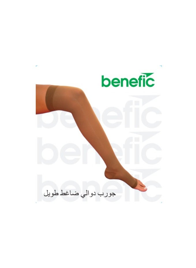 Over-the-knee elastic open-toe varicose vein stockings(25-35) mmhg