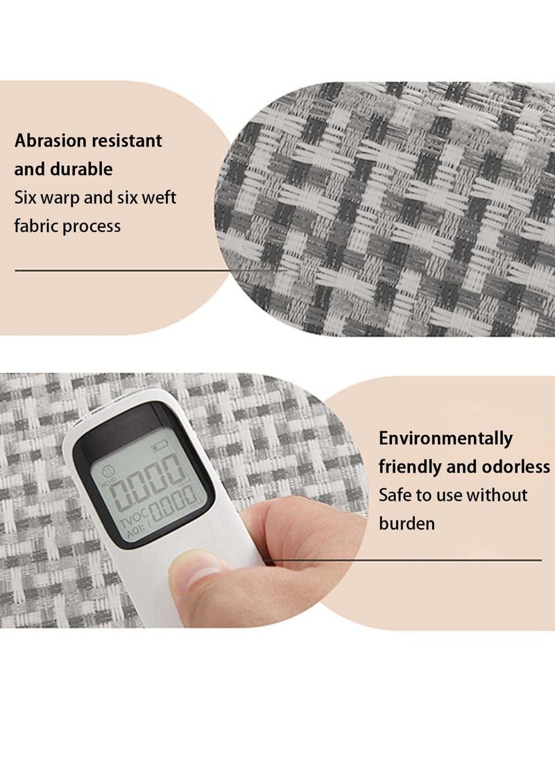 Anmi 2-Piece Non-Slip Washable Kitchen Rug Set - Absorbent Woven Natural Rubber Mat for Kitchen, Sink Front, Hallway, Laundry Room - 50x80cm + 50x120cm Anti-Slip Floor Mats - Image 4