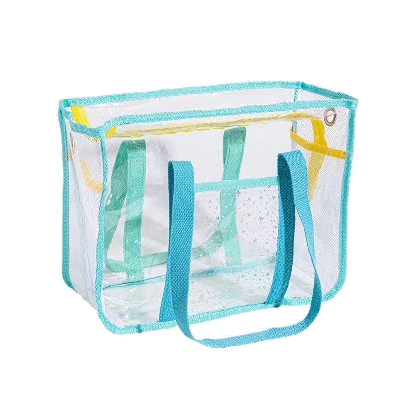 Waterproof PVC Beach Bag Large Capacity Toiletry Organizer for Doll Accessories - Image 4