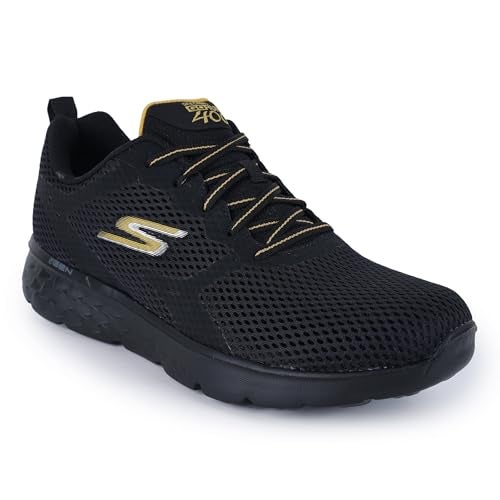 Skechers GO Run 400 (894167ID-BKGD_8) Black/Gold - Image 3