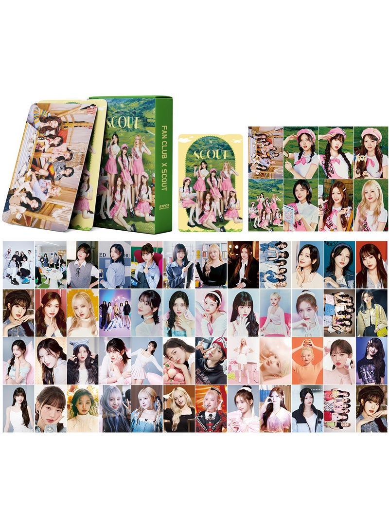 55Pcs IVE DIVE LOMO Cards IVE PhotoCards 2025 Season's Greetings K-POP Merch IVE EMPATHY merchandise  KPOP Gift WorldTour Card - Image 1