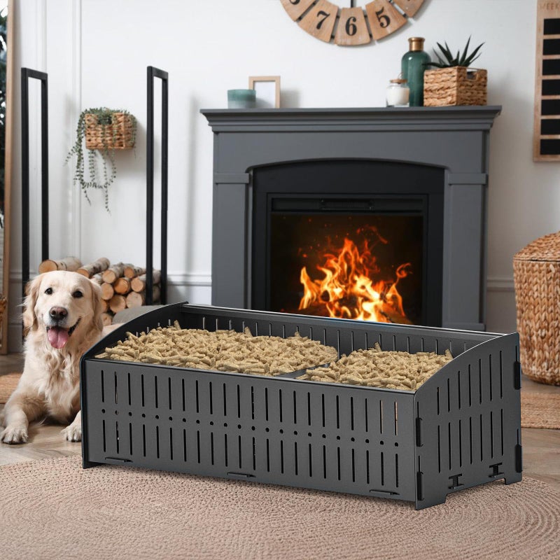 johgee Pellet Basket, 48 Ã— 20 Ã— 17.5 cm, 5 kg Pellet Basket for fireplaces and stoves - Image 5