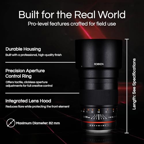 Rokinon 135mm F2.0 Telephoto Lens for Nikon with Chip - Image 3