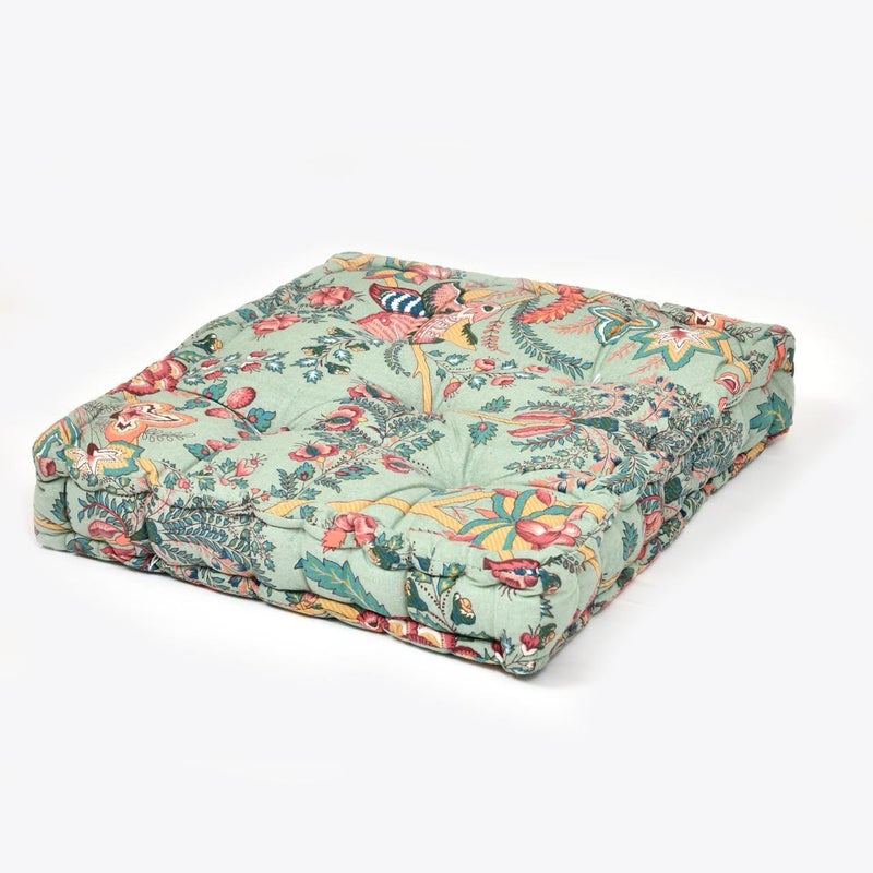 Welfic Square Floor Pillow Tufted Cushion Thick Chair Pads Chair Cushion Back Support Cushion Seat Cushion Pattern 02 - Image 3