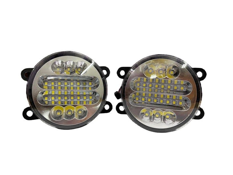KD K D 22 LED Fog Lamp set for Swift, Ritz, Dzire, K10 T2, Eco Sport, Baleno, WagonR, S-Cross, Ertiga, SX4, Ignis, Ciaz, Brezza, Celerio, Kwid, Nexon, Safari, Punch, Glanza - Image 1