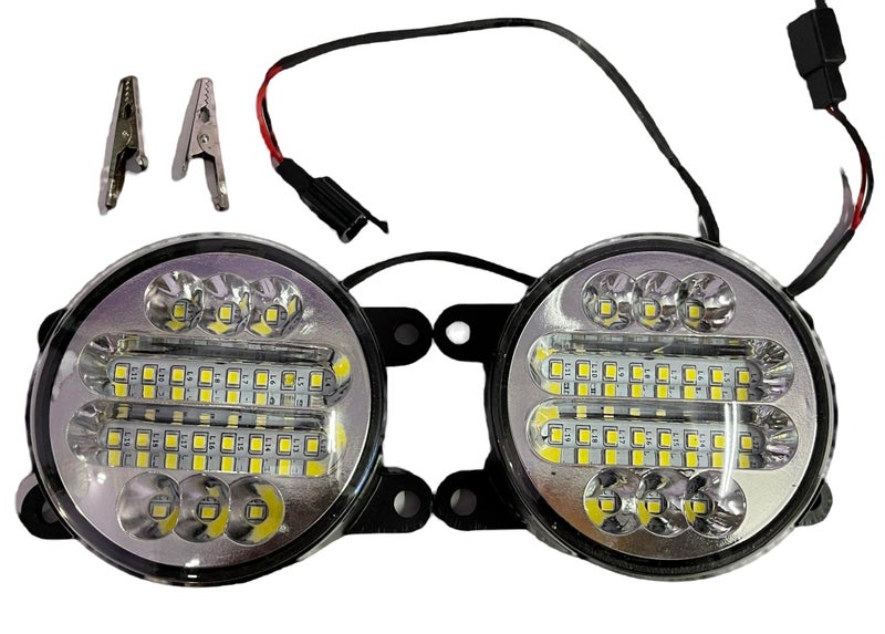KD K D 22 LED Fog Lamp set for Swift, Ritz, Dzire, K10 T2, Eco Sport, Baleno, WagonR, S-Cross, Ertiga, SX4, Ignis, Ciaz, Brezza, Celerio, Kwid, Nexon, Safari, Punch, Glanza - Image 2