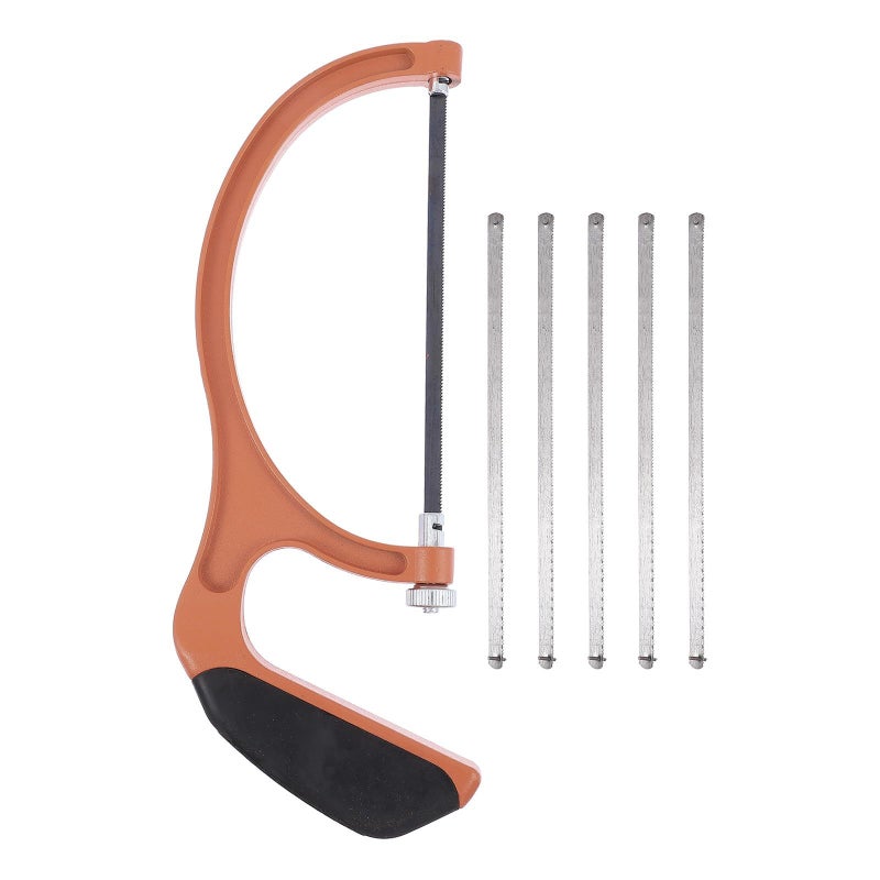 Mini Hacksaw Set with 5 Thickened Blades for Wood Craft Cutting DIY Woodworking Hand Tool - Image 2