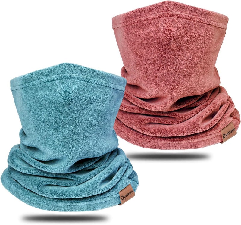 Dymex Neck Warmer Winter Neck Gaiter Face Mask Balaclavas for Women Men, Soft Fleece Face Cover Mask for Skiing Motorcycle-2 Pack - Image 1