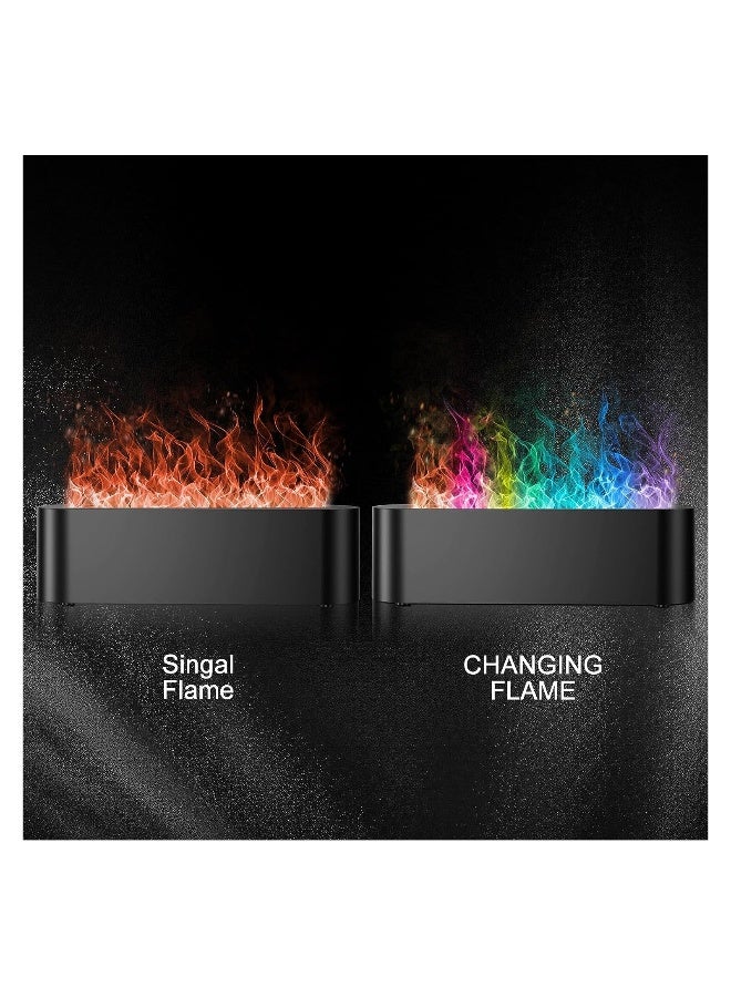 Colorful Flame Fire Diffuser Humidifier, 7 Colors Changing Oil Diffuser, Ultra-Quiet Aroma Essential Oils Aromatherapy Diffusers for Home, Office, A Large Room Yoga, A Bedroom(Waterless Auto Off)  - Image 2