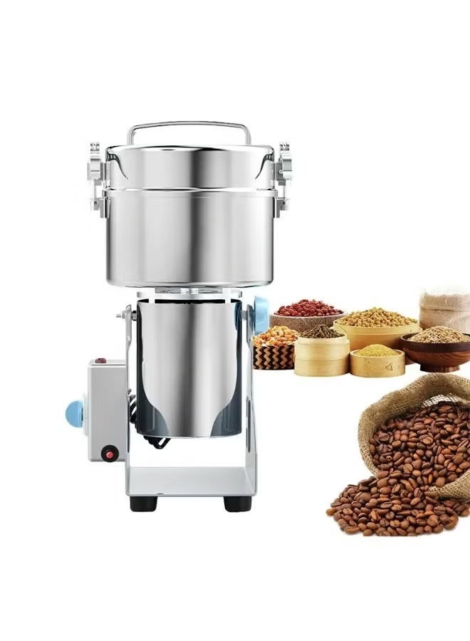 SILVER CREST 2500g Stainless Steel Electric Spice Grinder 4500W Heavy Duty Grinding Machine with High Speed Copper Motor, Sharp Blade for Spices, Herbs, Coffee Beans, Cereals and Dry Grains - Image 4