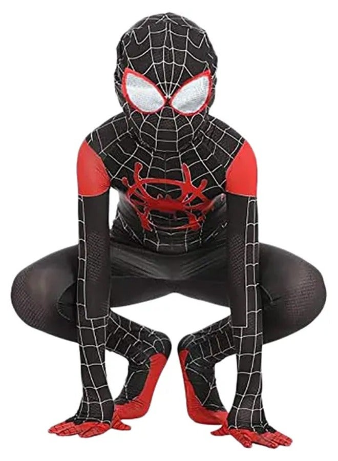 Brain Giggles Spiderman Costume and Mask for Kids Party Superhero Dress-Up Theme Party Roleplay - Image 1