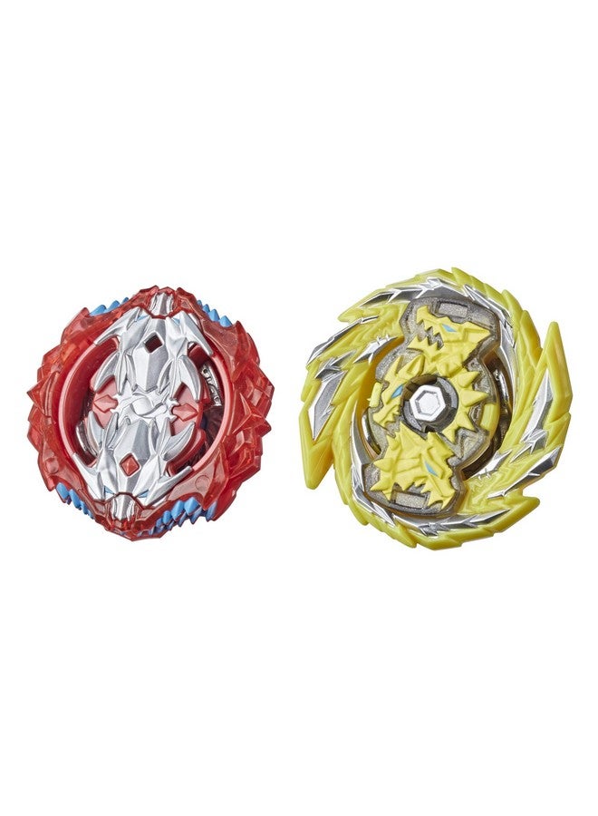 BeyBlade باي بليد بيرست سيرج دوال كولكشن باك هايبرسفير ماستر كيربيوس K5 و سلاينغ شوك ليوبارد L4 ألعاب دوّارة - 2 ألعاب قتال دوّارة - Image 1