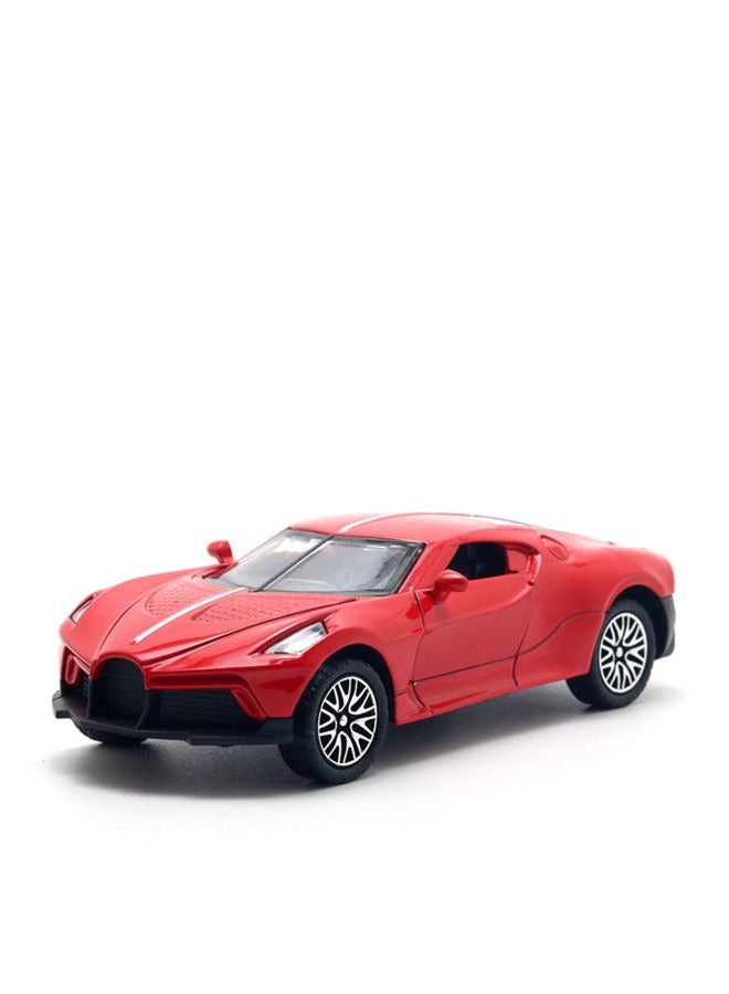 HALAMODO 1:36 Alloy Sports Car Model , Pull-Back Toy Car , Model Car for Kids Boy Girl Gift , Collectible Display ,Red - Image 3
