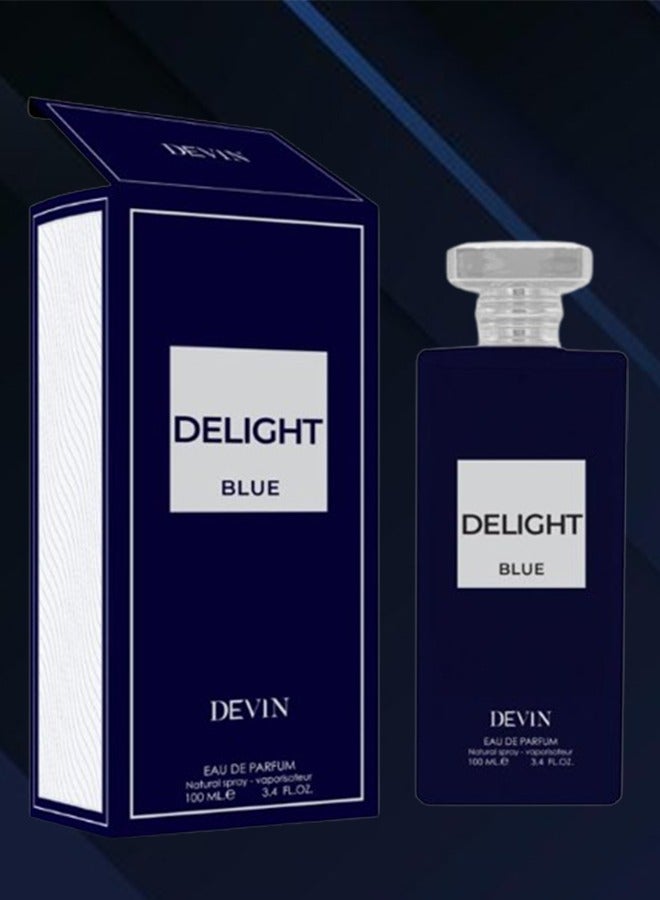 DEVIN 8 Pieces Delight Blue Perfume 100ml EDP - Image 2