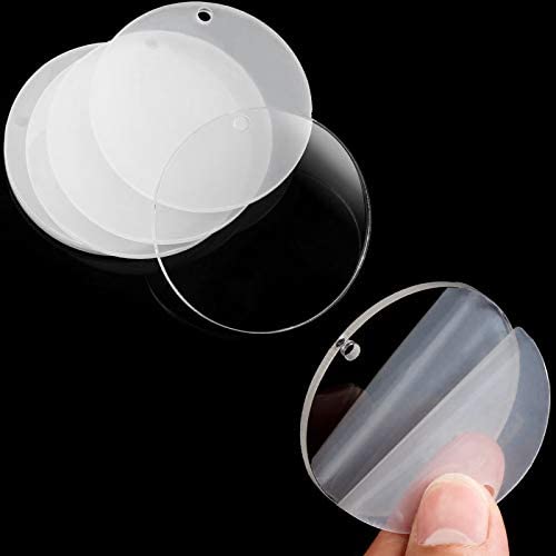 ROOT KRAFT Acrylic Keychain Blank for venyl Circle Pack of 25 - Image 2