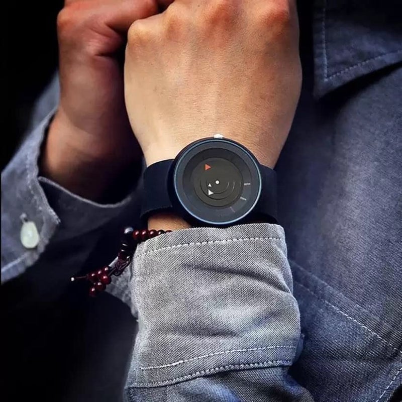 Acnos Polyurethane Premium Brand Arrow Blk Arrow Boys Men Black Dial Wrist Watch For Boys Analog Watch For Men Pack Of 1, Black Band - Image 3