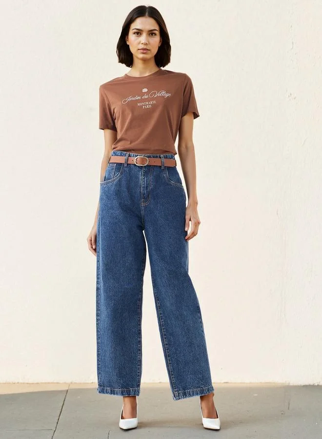 سبلاش فيڤ تيشيرت بياقة دائرية مطبوع