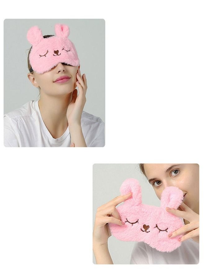 Cute Soft Plush Rabbit Sleep Eye Mask with Adjustable Strap, Comfortable Lightweight Eye Cover, Blocks Light Reduces Puffy Eye-Mask for Kids Teens Girls Women - pzsku/Z7C33487851FCFD0AF0DCZ/45/_/1681112632/57555e5f-7729-4d12-a975-c4580ed81552